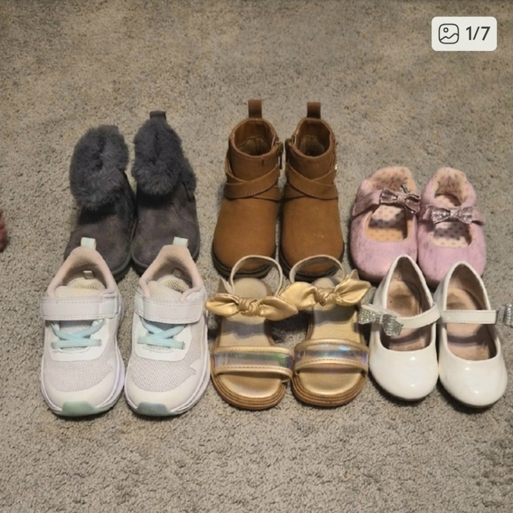 6 Pairs Toddler Multi-Color Shoe Collection